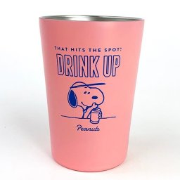 スヌーピー SNOOPY ステンレスタンブラー DRINK UP タンブラー ステンレス コップ カップ 保冷 保温 ピンク グッズ