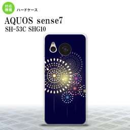 sense7 sense7 スマホケース 背面ケース ハードケース 花火 大玉 紺 2022年 11月発売 nk-sens7-217