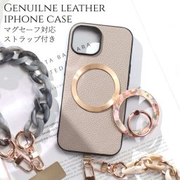 iphone14 ケース 本革 リング付き iphone14Plus iphone14Pro iphone14ProMAX MagSafe マグセーフ対応 レザー ショート ストラップ アイフォン 14 14plus 14pro 14promax ストラップ付き magsafe対応 スマホリング スタンド 14プロ 花柄 大人可愛い メタリック 送料無料