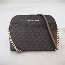 マイケルコース MICHAEL KORS ショルダーバッグ 35F1GTVC6B-BROWN レディース アウトレット ジェットセットトラベル シグネチャー ブラウン