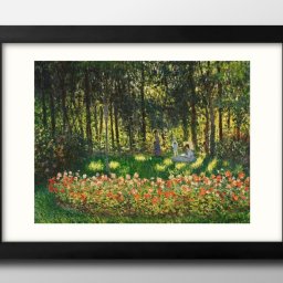 クロード モネ Au jardin, la famille de l’artiste A3 サイズ ポスター アート おしゃれ 絵画 インテリア 北欧 イラスト マット紙 艶消し アートパネル 額 フレーム デザイン 壁掛け ギフト 新築祝い ディスプレイ 引越し祝い　新生活　空間デザイン 