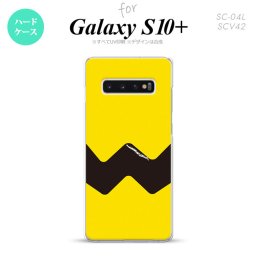 SC-04L SCV42 Galaxy S10+ スマホケース ハードケース ギザギザ 黄 黒 メンズ レディース nk-s10p-191
