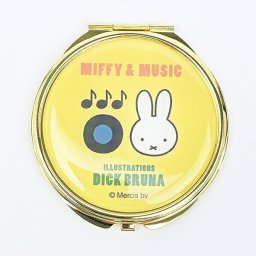 ミッフィー miffy ミラー (イエロー) 鏡 MIFFY&MUSICシリーズ