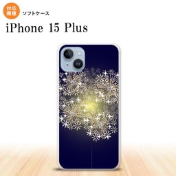 iPhone15 plus iPhone15 plus スマホケース 背面ケースソフトケース 花火 小玉 紺 2023年 9月発売 nk-i15pl-tp218