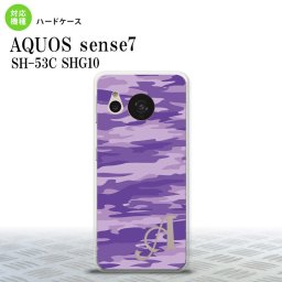sense7 sense7 スマホケース 背面ケース ハードケース タイガー 迷彩 紫 +アルファベット 2022年 11月発売 nk-sens7-1166i
