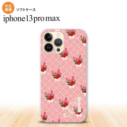 iPhone13ProMax iPhone13 Pro Max ケース ソフトケース 花柄 バラ 編み ピンク +アルファベット iPhone13 プロ マックス 6.7インチ おしゃれ かわいい メンズ レディース キッズ デザインたくさん nk-i13pm-tp266i