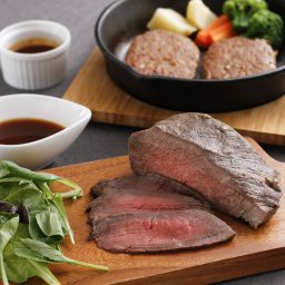 北海道ローストビーフ＆清水牛ハンバーグ 北海道グルメセット 牛肉惣菜 詰め合わせ ハンバーグ 北海道産 ローストビーフ 贅沢 おかず オードブル