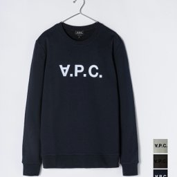 アーペーセー A.P.C. COECQ H27378 スウェット メンズ トップス トレーナー 長袖 カジュアル クルーネック ロゴ 無地 コットン ブランド おしゃれ sweat プレゼント ギフト 贈り物 シンプル 誕生日 記念 お祝い  ダークネイビー ブラック グレー S M L XL