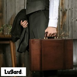 青木鞄 Lugard 本革アタッシュケース メンズ 日本製 B4 レザー