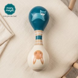 メリーマイヤー ライカ アライグマ&バニー ウッドラトル 14.5cm ウサギ | Leika 知育 玩具 ベビー 赤ちゃん 用品 かわいい ファーストトイ モンテッソーリ Mary Meyer 木製 がらがら 積み木 正規輸入品