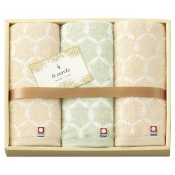 le cercle フェイスタオル3P ／タオル 日用品・ヘルスケア 結婚祝い プレゼント ギフト 結婚内祝い お返し おしゃれ 友達 メッセージ のし 職場 ハイセンス 人気 出産祝い 出産内祝い 送料無料 2026 送料無料 ギフト プレゼント プチギフト 内祝い 快気祝い 出産祝い 結婚祝い 引出物 新築祝い お返し