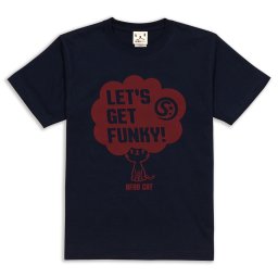 猫 ねこ おもしろ かわいい Tシャツ AFRO CAT ( ネイビー ) | ネコ 猫柄 猫雑貨 | メンズ レディース 半袖 | おしゃれ ペアルック プレゼント | 大きいサイズ 【メール便】 SCOPY / スコーピー