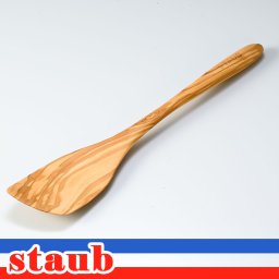 ストウブ スパチュラ 木製 ヘラ 木べら オリーブウッド 調理器具 キッチン用品 40509-252-0 6553394 洋食器 誕生日 結婚祝い 結婚式 バレンタイン 高級 ホワイトデー 父の日 母の日