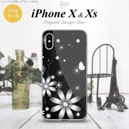 【iPhoneX】【スマホケース/スマホカバー】【アイフォンX】iPhoneX スマホケース カバー アイフォンX 花柄・ガーベラ 黒 nk-ipx-tp065【メール便送料無料】