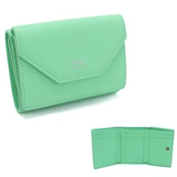 バレンシアガ BALENCIAGA 三つ折り財布 折り畳み 三折財布小銭入付き ロゴ 736730 2AAFS 3823 グリーン系