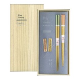 【ギフト対応無料】桐箱入 箸置付 夫婦 箸 スローリビング 日本製 made in Japan イシダ 箸ギフト ※送料無料(ポスト投函)