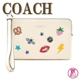 【訳あり】コーチ COACH ポーチ クラッチバッグ ハンドポーチ 財布 ハート レディース iPhone ケース 25839SVCAH-W1 【ネコポス】 ブランド 人気