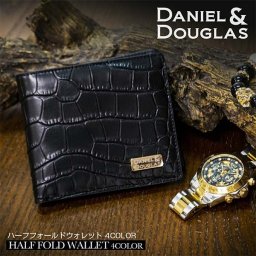 【DANEL＆DOUGLAS】 ダニエルダグラス 財布 メンズ ウォレット ミニウォレット 小銭入れ 二つ折り財布 牛革 ddw02