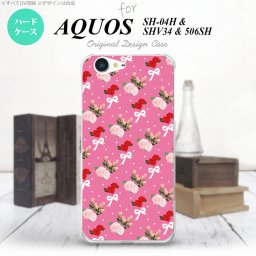 【SHV34】【スマホケース/スマホカバー】【アクオス セリエ】SHV34 スマホケース AQUOS SERIE SHV34 カバー アクオス セリエ 花柄・バラ（I） ピンク nk-shv34-262【メール便送料無料】