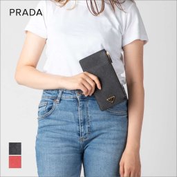 プラダ PRADA 1MB025 カードケース レディース ファッション小物 サフィアーノレザー ドキュメントホルダー フラグメントケース 名刺入れ 定期入れ パスケース コンパクト 薄型 仕事 ビジネス トライアングルロゴ プレゼント ギフト 記念 お祝い レッド ブラック 