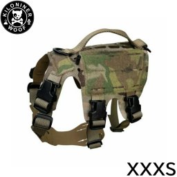 KILONINER キロナイナー M5 Light Vest M5ライトハーネス XXXS Multicam 胴輪 ワッペンでカスタマイズ可 超小型犬
