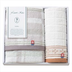 Heart Note  フェイスタオル&ウォッシュタオル  HN-0021  内祝 内祝い お祝 御祝 記念品 出産内祝い プレゼント 快気祝い 粗供養 引出物