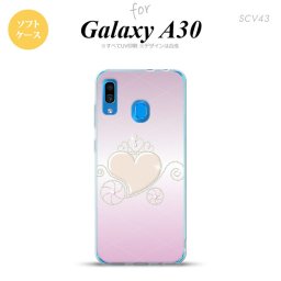 SCV43 Galaxy A30 SCV43 スマホケース ソフト カバー ハート E ピンク nk-scv43-tp320
