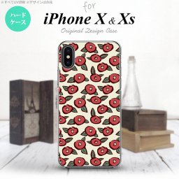 【iPhoneX】【スマホケース/スマホカバー】【アイフォンX】iPhoneX スマホケース カバー アイフォンX つばき ベージュ nk-ipx-1701【メール便送料無料】