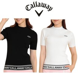 キャロウェイ ゴルフ レディース シャツ 半袖ハイネックプレーンニット Callaway Golf C24218201 お誕生日祝い お祝い 記念品 30代 40代 50代 60代 母の日 お母さん 還暦祝い 敬老の日 彼女 人気プレゼント プレゼント