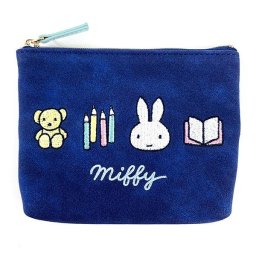 ミッフィー Miffy ティッシュポーチ ワッペンシリーズ NV ポーチ ティッシュポーチ ネイビー グッズ  (MCOR)