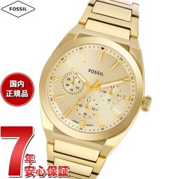 フォッシル FOSSIL 腕時計 メンズ EVERETT クロノグラフ ゴールドトーン ステンレススチールウォッチ FS6119【2025 新作】