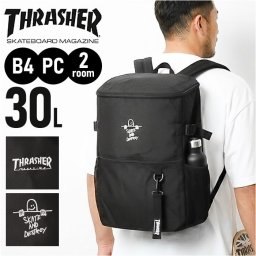 スラッシャー リュック THRASHER VJTH-0015 通販 バックパック リュックサック デイパック ブランド 通学リュック A4 通学バッグ 黒 ブラック 通学 通勤 大容量 メンズ レディース 女子 男子 高校生 中学生 大人 大学生 シンプル
