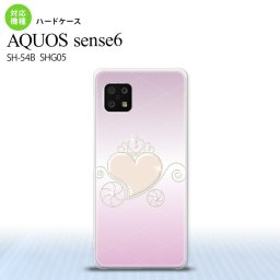 SH-54B SHG05 AQUOS sense6 スマホケース ハードケース ハート E ピンク メンズ レディース nk-sens6-320