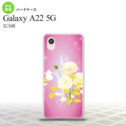 SC-56B Galaxy A22 スマホケース ハードケース 花柄 ミックス D ピンク メンズ レディース nk-a22-285