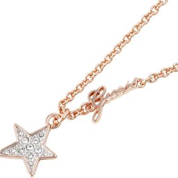 新品 Guess ゲス ペンダント ネックレス STAR LIGHT スター ライト UBN82020N スター 星 モチーフ レディース ステンレス ナノコーティング ローズゴールド