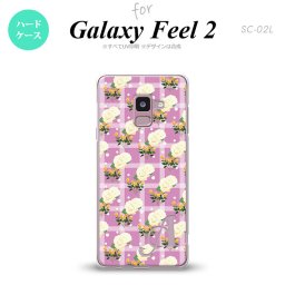 Galaxy Feel 2 ギャラクシー フィール 2 SC-02L スマホケース カバー ハードケース チェック・バラ ピンク イニシャル 対応 nk-sc02l-255i[スマホ,スマホケース,スマホカバー,ケース,カバー,ジャケット]