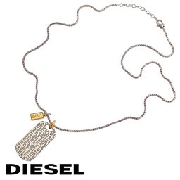 DIESEL ディーゼル ネックレス DX1431931 メンズ ステンレス ドックタグ 海外正規品 無料ラッピング可