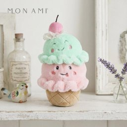 アイスクリーム スクープス 19.5cm | モナミ ぬいぐるみ 雑貨 アート デザイン かわいい ファーストトイ ギフト プレゼント Mon Ami 正規輸入品