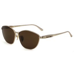 バレンシアガ BALENCIAGA サングラス アジアンフィット アイウェア UVカット ウェリントン BB0358SK-003 メンズ レディース ユニセックス ゴールド+ブラウン 国内正規品
