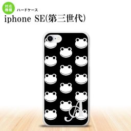 iPhoneSE 3 iPhoneSE 3 スマホケース ハードケース カエル かえる A 黒 白 +アルファベット メンズ レディース nk-ise3-168i