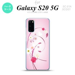 SC-51A SCG01 Galaxy S20 スマホケース ハードケース 花柄 ミックス A ピンク メンズ レディース nk-s20-273
