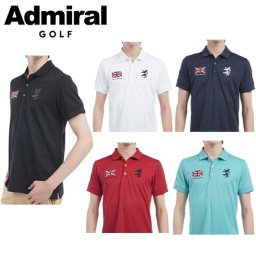 アドミラル ゴルフ メンズ フラッグポロシャツ ADMIRAL GOLF ADMA517 2025年春夏モデル お誕生日祝い お祝い 記念品 お父さん 父の日 彼氏 男性 30代 40代 50代 60代  還暦祝い 敬老の日 人気プレゼント プレゼント