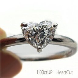 【中央宝石研究所 鑑定書付 ソーティングダイヤモンド】pt950【1.0ct】ハートカット ダイヤモンドリングHeartCut [最高級Dカラー SIクラス A鑑定] 一粒ダイヤモンドリング 婚約指輪 エンゲージ【送料無料】    LPR-1477D