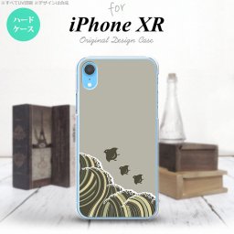 iPhoneXR iPhone XR スマホケース ハードケース 波鳥 グレー メンズ レディース nk-ipxr-1734