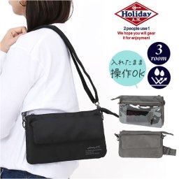 Holiday A.M. ホリデーエーエム ショルダーバッグ KB223 通販 ショルダーバック スマホショルダーバッグ スマホポシェット スマホポーチ 斜めがけバッグ メンズ レディース 小さめ 軽量 軽い 斜めがけ 旅行 アウトドア フェス 男女兼用バッグ