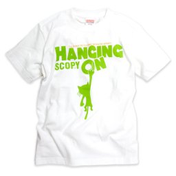 猫 ねこ おもしろ かわいい Tシャツ HANGING ON ( ホワイト ) | ネコ 猫柄 猫雑貨 | メンズ レディース 半袖 | おしゃれ ペアルック プレゼント | 大きいサイズ 【メール便】 SCOPY / スコーピー