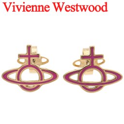 ヴィヴィアンウエストウッド オーブピアス レディース Vivienne Westwood ヴィヴィアン オルネラバスレリーフピアス ピンク×ゴールド 62010113-R159 【ラッピング無料 誕生日 お祝い プレゼント ギフト 贈り物】