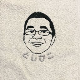似顔絵刺繍タオル（名前入り 今治マフラータオル スポーツ 部活 クラブ チーム 卒業記念 退職記念 卒団記念 記念品 オリジナル 応援 サークル)  タオル