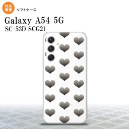 Galaxy A54 5G Galaxy A54 5G スマホケース 背面ケースソフトケース ハート A グレー 2023年 5月発売 nk-a54-tp016