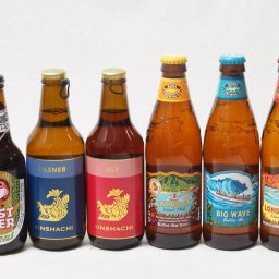 ハワイのコナビール飲み比べ6本セット(金しゃちアルト(愛知県) 金しゃちピルスナー(愛知県) 常陸野ネス(茨木県) コナビールビックウェーブゴールデンエール瓶 コナビール ハナレイ IPA 瓶 コナビール ロングボートラガー瓶) 330ml×3本 355